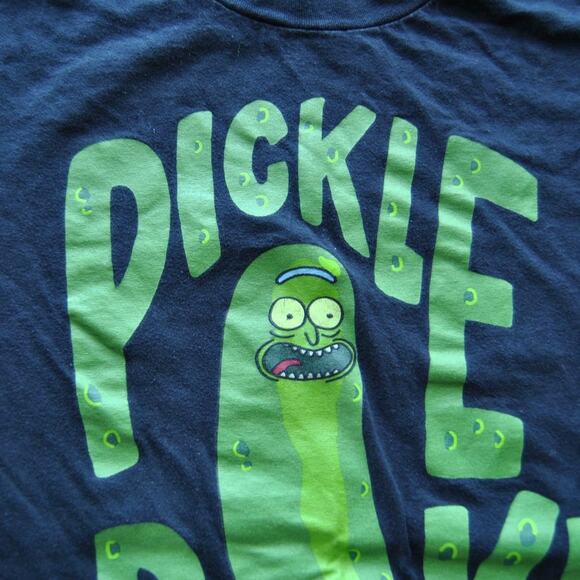 Pickle Rick Rick, Rick & Morty Small Black Adult Swim Shirt - Picture 3 of 6